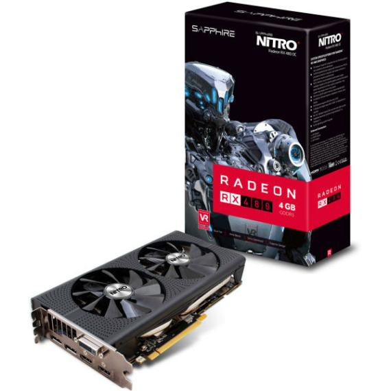 SAPPHIRE Radeon RX 480 NITRO+ 4GB GDDR5 256bit Videokártya