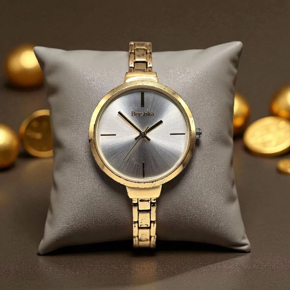 Bershka Gold Karóra