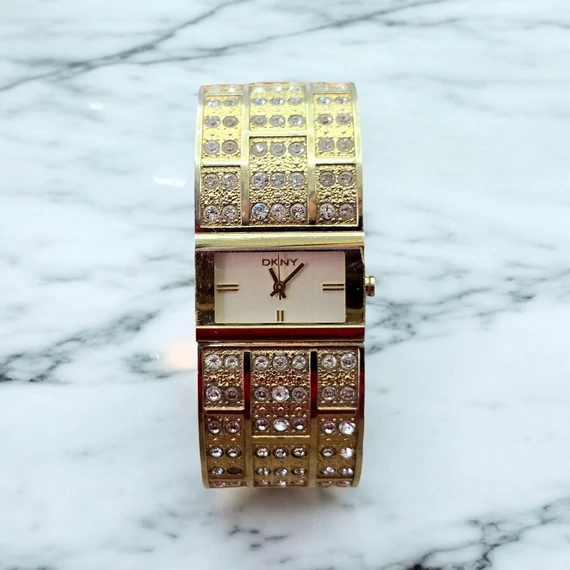 DKNY Gold Crystal Karóra