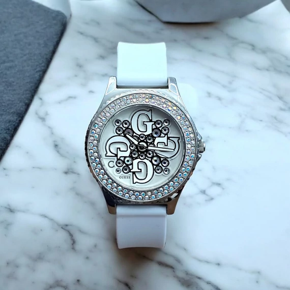 Guess Crystal White Karóra