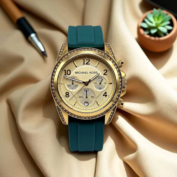 Michael Kors Blair Gold Crystal Chronograph