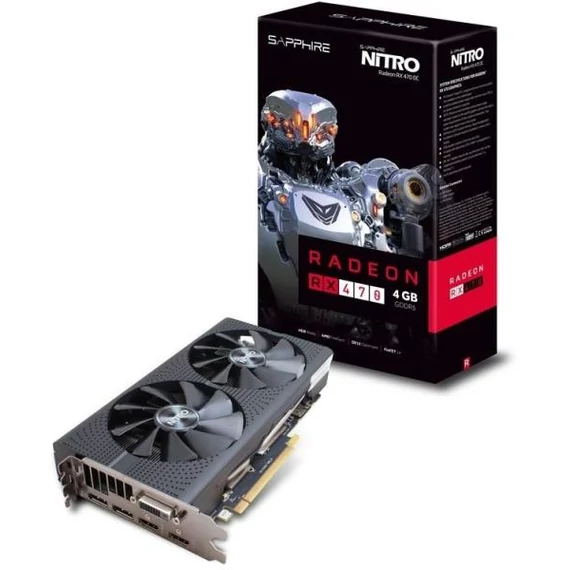 SAPPHIRE Radeon RX 470 NITRO OC 4GB GDDR5 256bit Videokártya