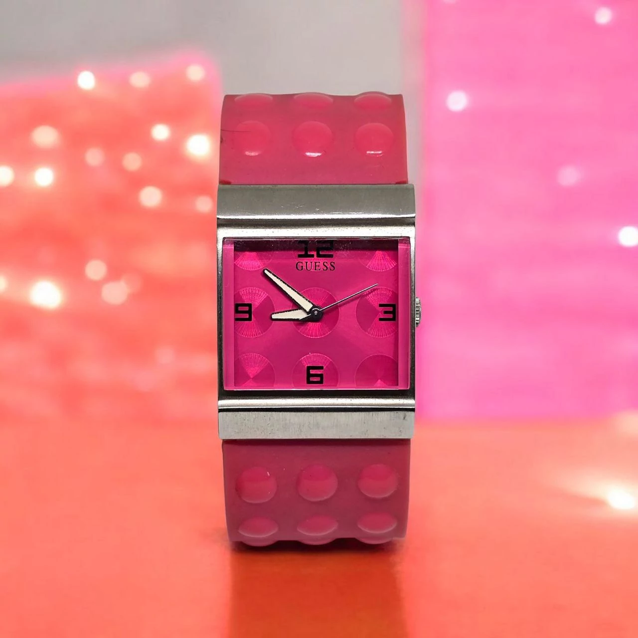 Guess Pink Jelly Karóra