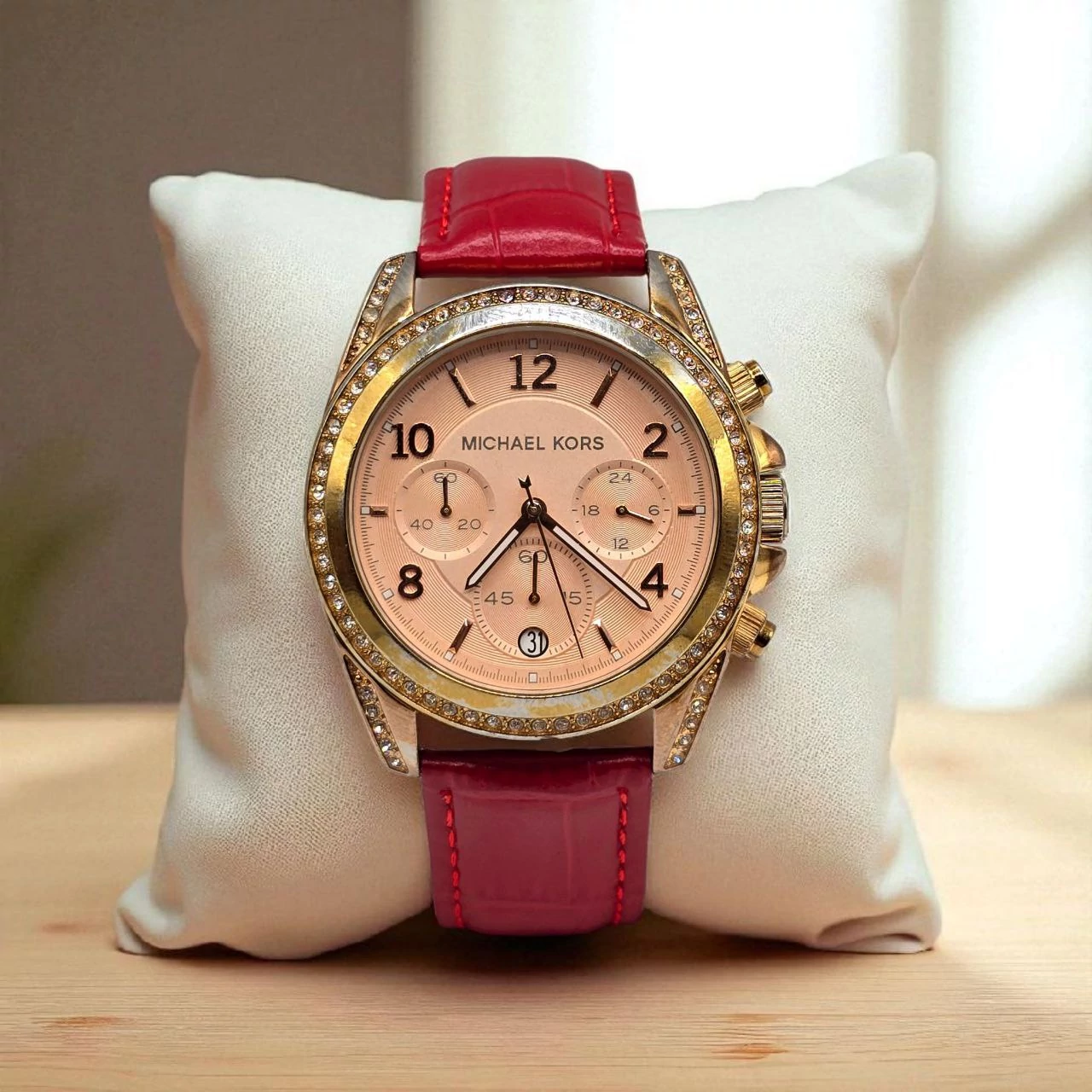 Michael Kors Blair Rose Crystal Chronograph