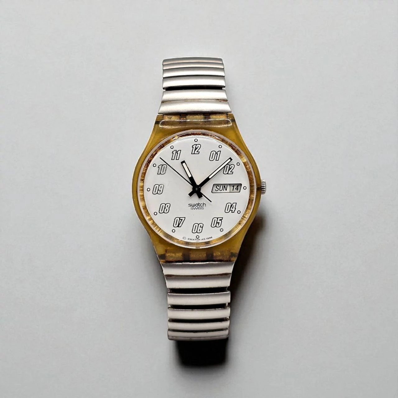 Swatch Sanddune Swiss Made Karóra